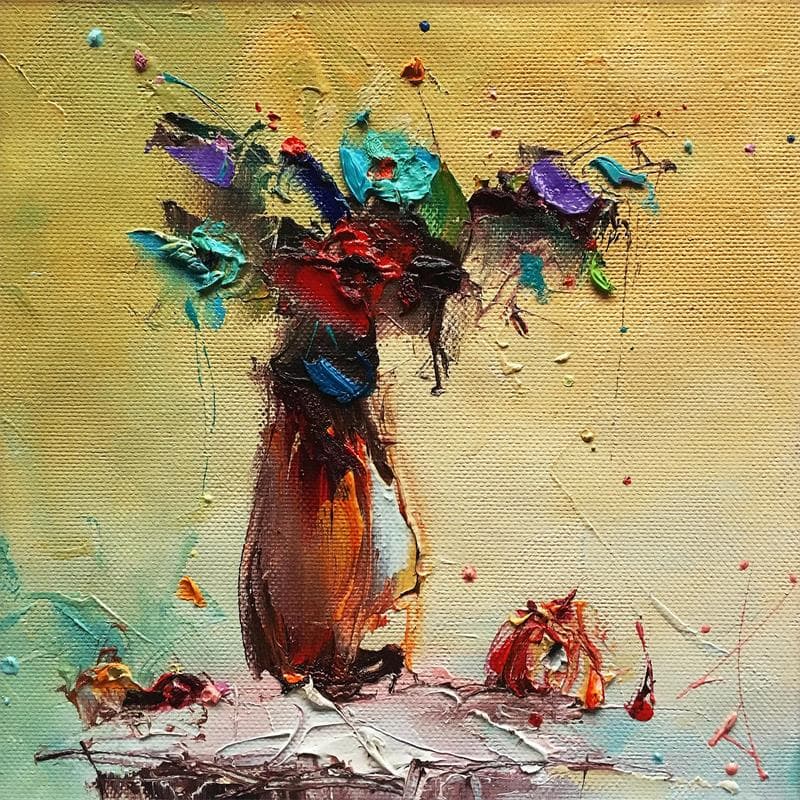 Painting 4 by Lazarov Stanislav | Painting Figurative Oil still-life