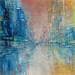 Painting Les deux rues by Levesque Emmanuelle | Painting Abstract Urban Oil