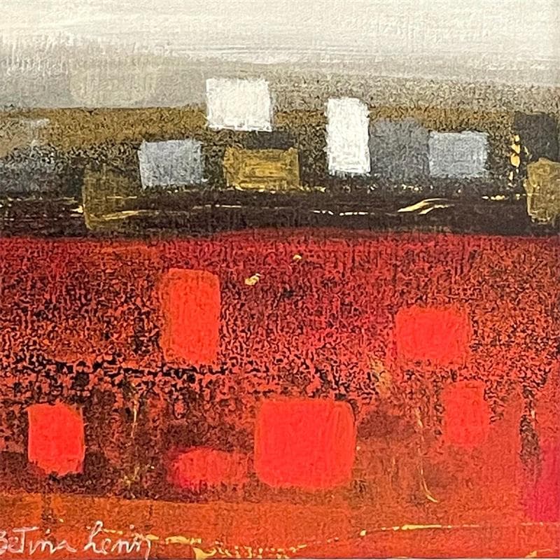 Painting Campo de rubi by Levin Betina | Painting Acrylic