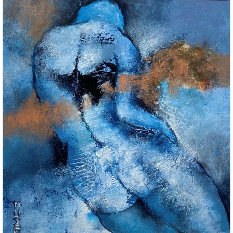 Painting Empreintes by Muze | Painting Figurative Nude Oil