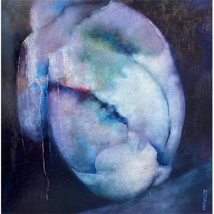 Painting Dans la nuit bleu II by Muze | Painting Figurative Oil Nude