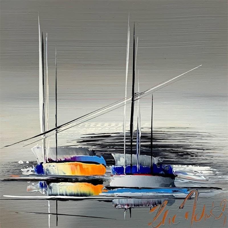 Painting Insolite by Munsch Eric | Painting Abstract Oil Marine