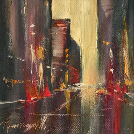 Painting City 1 by Nguyen Kristina | Painting Figurative Oil Urban