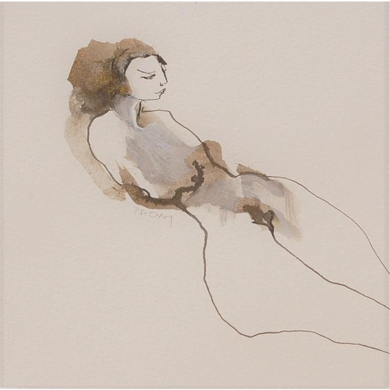 Painting Nude by Pagny Corine | Painting Mixed Nude