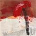Peinture Opéra rouge 3 par Han | Tableau Abstrait Minimaliste