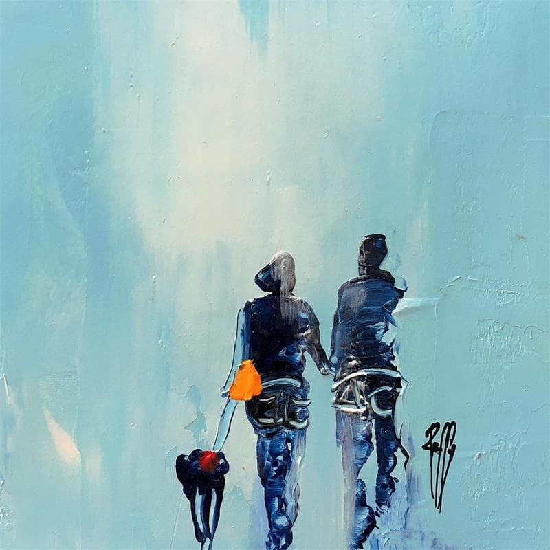 Painting Vers 18h by Raffin Christian | Painting Figurative Oil Life style