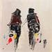 Painting Vélo by Raffin Christian | Painting Figurative Oil Life style