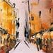 Painting Rue étroite by Raffin Christian | Painting Figurative Urban Oil