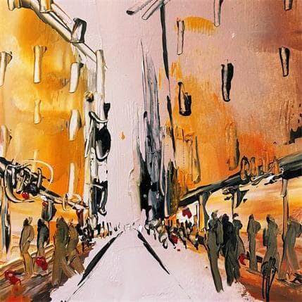 Painting Rue étroite by Raffin Christian | Painting Figurative Oil Urban