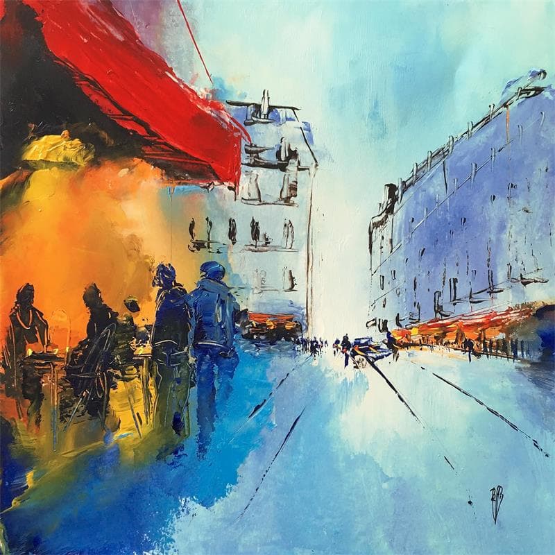 Painting Vers 13h by Raffin Christian | Painting Figurative Oil Urban