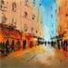 Painting Orangée 2 by Raffin Christian | Painting Figurative Life style Oil