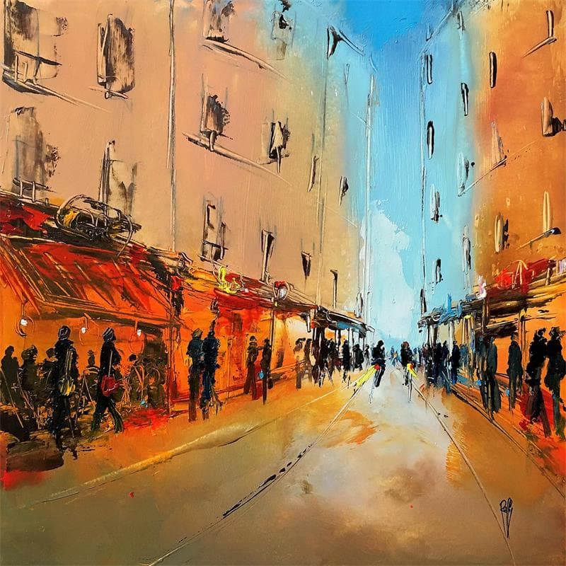 Painting Orangée 2 by Raffin Christian | Painting Figurative Oil Life style