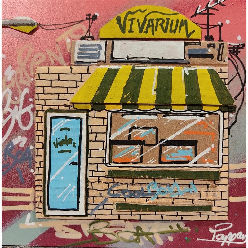 Peinture Vivarium par Pappay | Tableau Street Art Urbain Acrylique