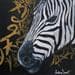 Painting Zèbre portrait by Seurot Antoine | Painting Figurative Acrylic Animals
