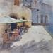 Painting Pot aux remparts by Seruch Capouillez Isabelle | Painting Figurative Watercolor Urban Life style