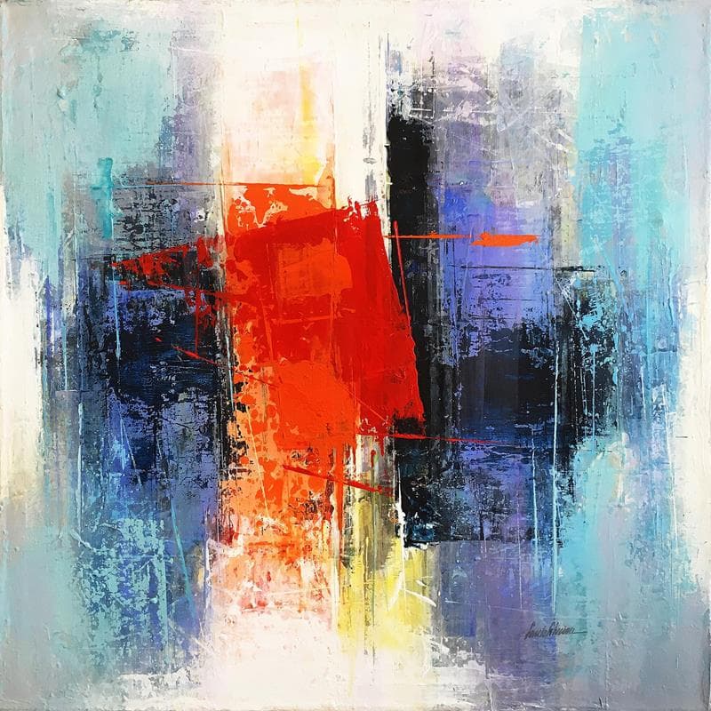 Painting Canção by Silveira Saulo | Painting Abstract Acrylic Minimalist