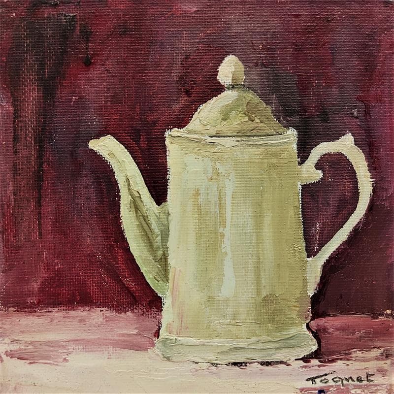 Painting Cafetière by Tognet | Painting Figurative Still-life Oil