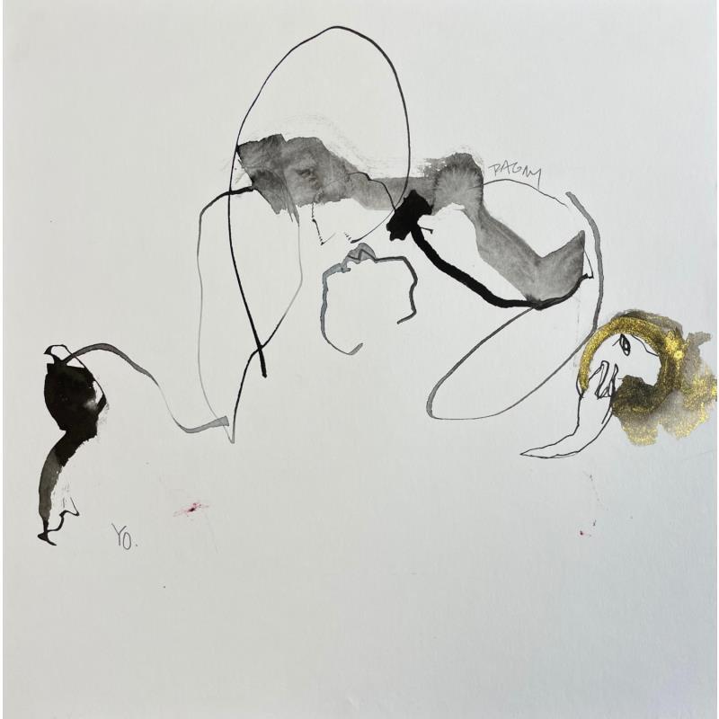 Painting Cadavre exquis 7 by YO&CO | Painting Figurative Black & White, Minimalist, Nude