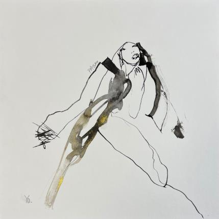 Painting Cadavre exquis by YO&CO | Painting Figurative Black & White, Minimalist, Nude