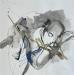 Peinture Cadavre exquis 16 par YO&CO | Tableau Abstrait Noir & blanc