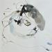 Peinture Cadavre exquis 18 par YO&CO | Tableau Abstrait Noir & blanc