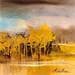 Painting Espoir du matin by Dalban Rose | Painting Raw art Landscapes Oil