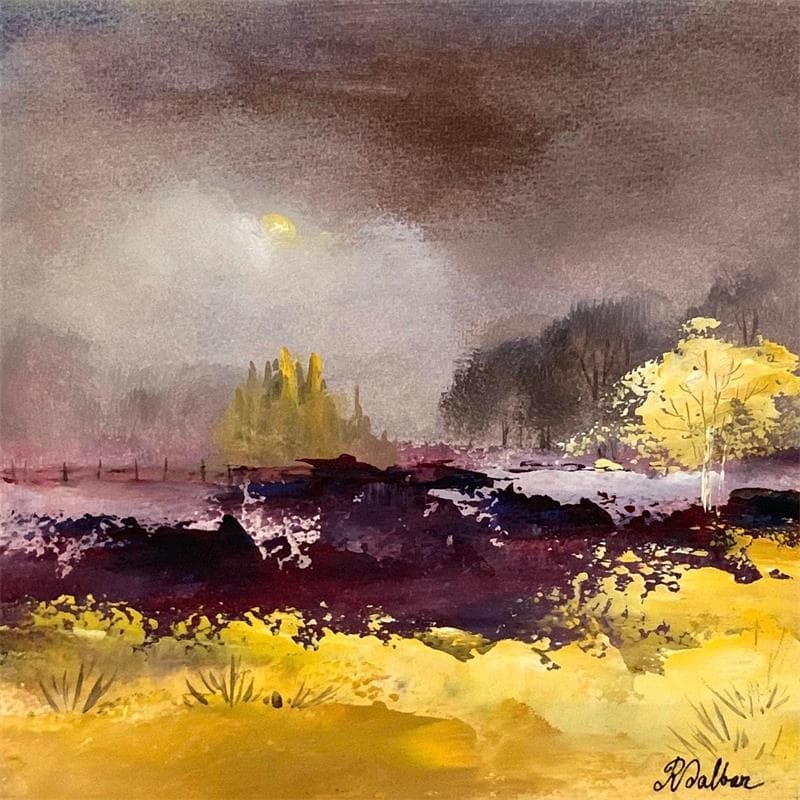 Gemälde Aurore von Dalban Rose | Gemälde Art brut Landschaften Öl