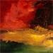 Painting Minuit by Dalban Rose | Painting Raw art Landscapes Oil