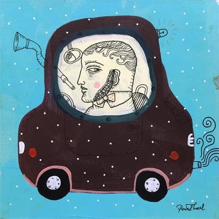 Painting Car 7 by Krol Pawel | Painting Figurative Mixed Life style