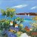 Peinture Côte d'Azur par Lyn | Tableau Figuratif Paysages Huile