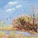 Painting Petite Camargue en hiver by Lyn | Painting Figurative Landscapes Oil