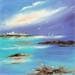 Painting Sainte Marie de la Mer by Lyn | Painting Figurative Landscapes Oil