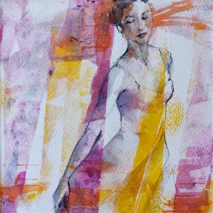 Painting Impression n°2 by Seruch Capouillez Isabelle | Painting Figurative Watercolor Portrait