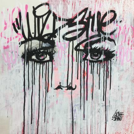 Peinture Rebel look par Graffmatt | Tableau Street Art Acrylique, Graffiti Portraits