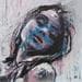 Gemälde Woman portrait II von Graffmatt | Gemälde Street art Porträt Acryl
