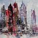Painting Purple new-york by Ygartua Paul  | Painting