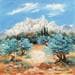 Gemälde Les Baux-de-Provence von Lyn | Gemälde Figurativ Landschaften Öl