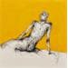 Painting Rozenn by Sahuc François | Painting Figurative Nude Acrylic