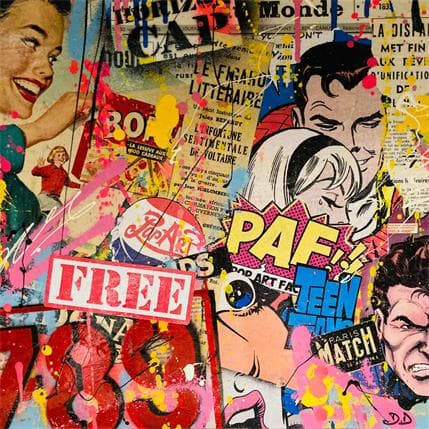 Painting FREE N°1 by Drioton David | Painting Pop-art Acrylic Pop icons