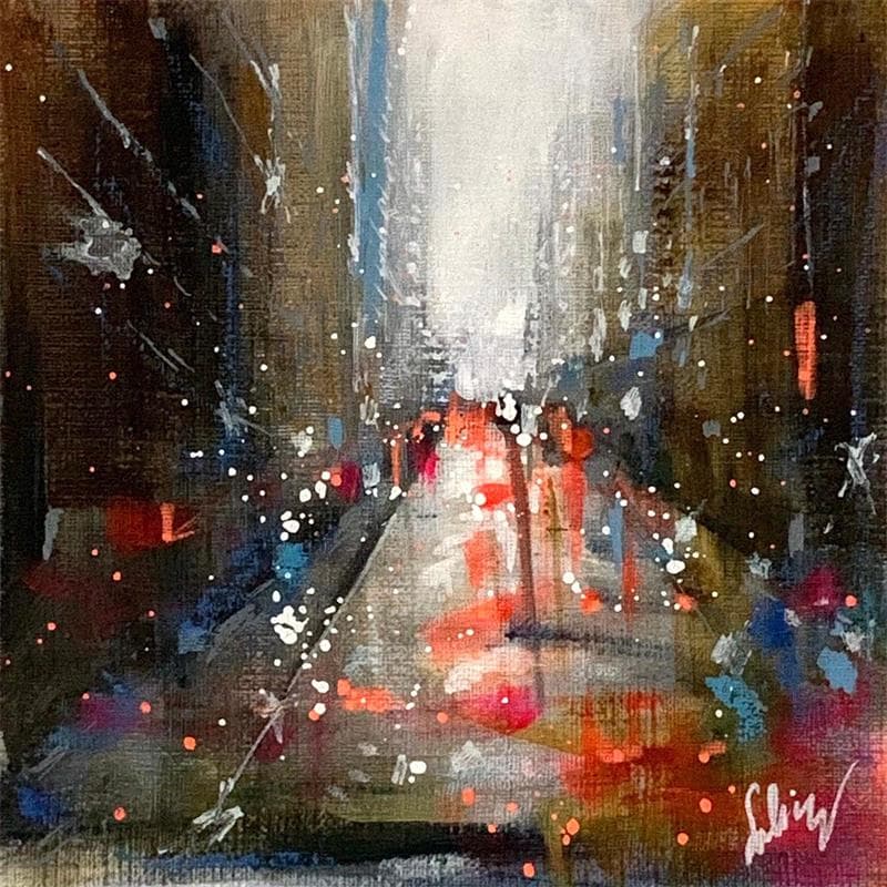 Painting Busy day by Solveiga | Painting Abstract Urban Acrylic