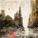 Painting Lower Manhattan by Solveiga | Painting Figurative Urban Oil Acrylic