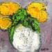 Painting Flowers by Shahine | Painting Figurative Oil still-life