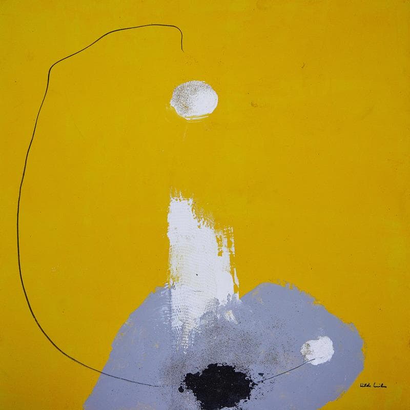 Peinture N 162 par Wilms Hilde | Tableau Abstrait Mixte minimaliste