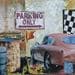 Peinture Parking only 2 par Romanelli Karine | Tableau Figuratif Mixte Vues urbaines