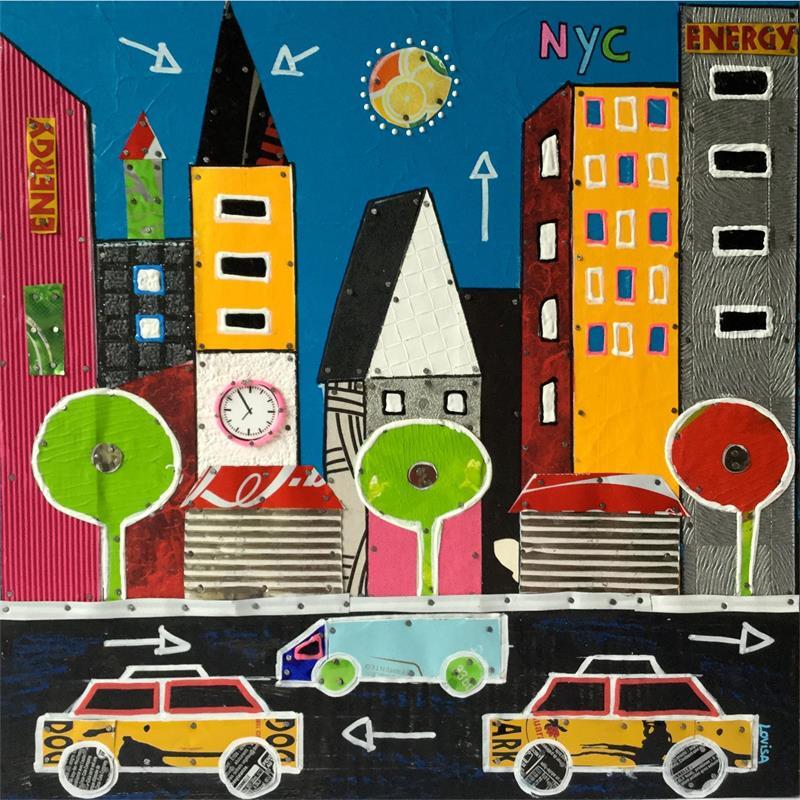 ▷ Painting New york times 1 by Lovisa