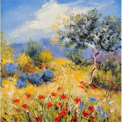 Painting floraison multiples by Lyn | Painting Figurative Oil Landscapes