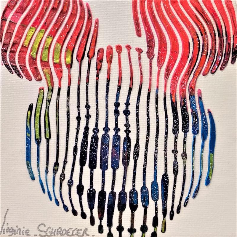 Painting Mickey by Schroeder Virginie | Painting Pop art Mixed Pop icons Animals
