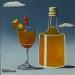 Gemälde Orange von Trevisan Carlo | Gemälde Stillleben Öl Acryl