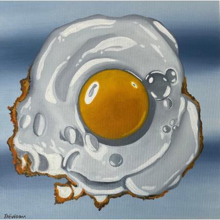 Painting Eye Egg by Trevisan Carlo | Painting Surrealism Oil Still-life