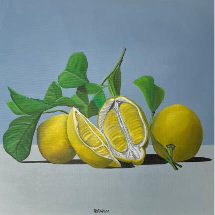 Painting Yellow Think by Trevisan Carlo | Painting  Oil